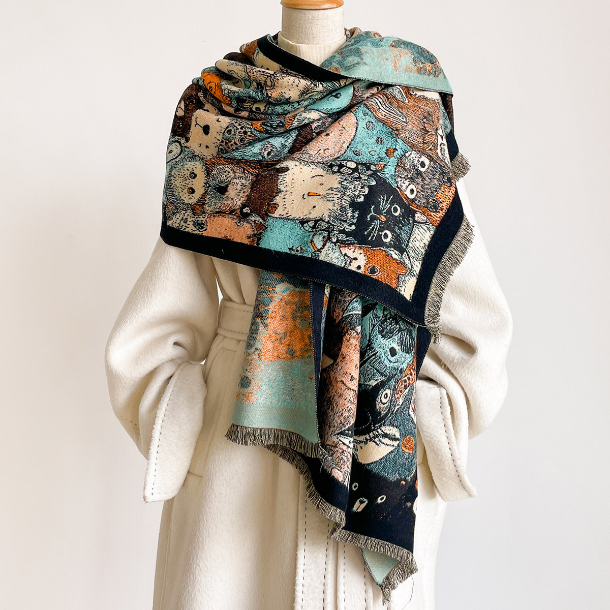 Women Imitation Cashmere Scarf - огляд і ціна Shawl Wrap Winter