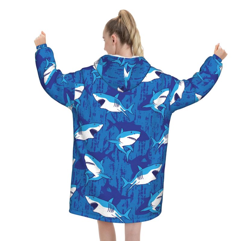 Wearable Blanket Hoodie Cartoo - огляд і ціна Sherpa Hoodie Fleece