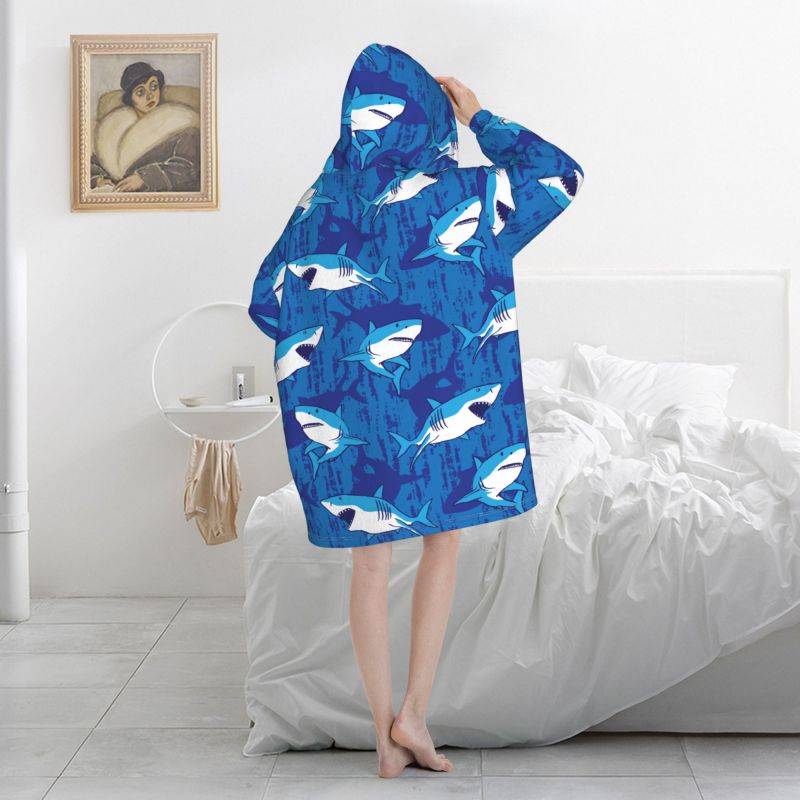 Wearable Blanket Hoodie Cartoo - огляд і ціна Sherpa Hoodie Fleece