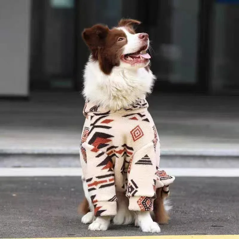 Hooded Dog Coat Winter Warm Th - огляд і ціна Sherpa Hoodie Fleece