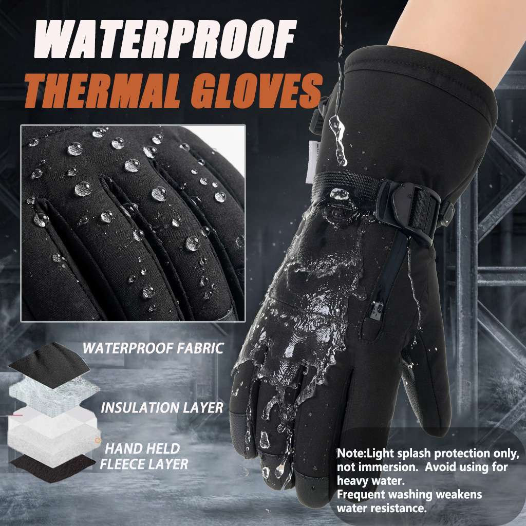 Winter Ski Gloves Men Women, W - огляд і ціна Snow Glove Insulated