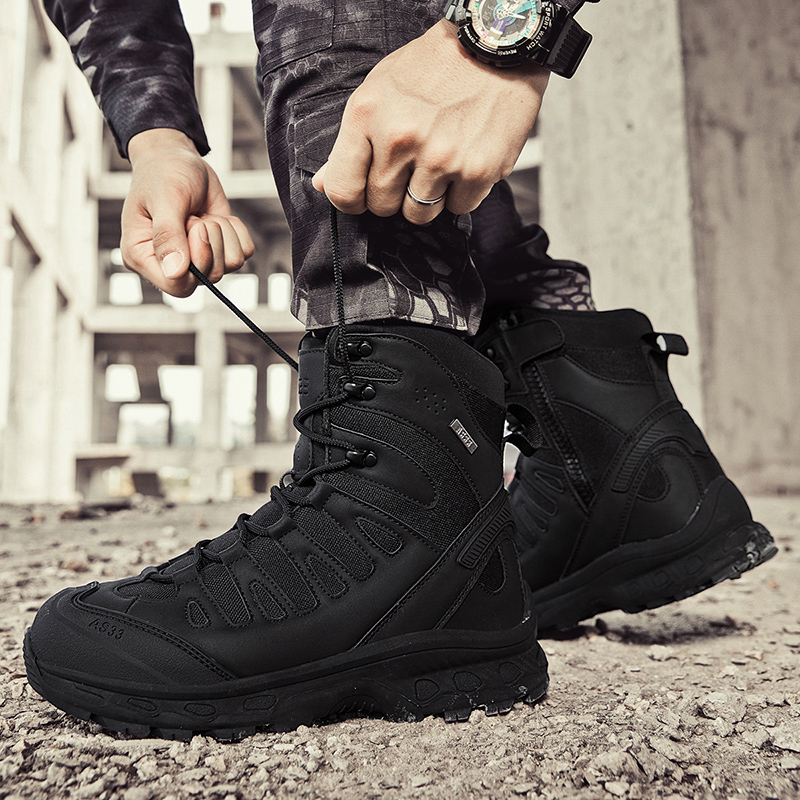 Men Tactical Boots Lace Up Bra - огляд і ціна Waterproof Winter Boot